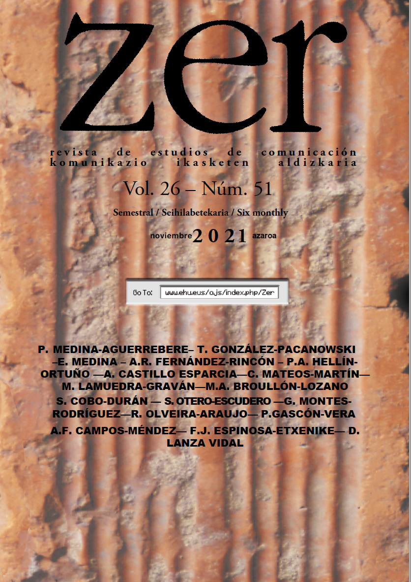 Imagen de la portada de la revista ZER número 51