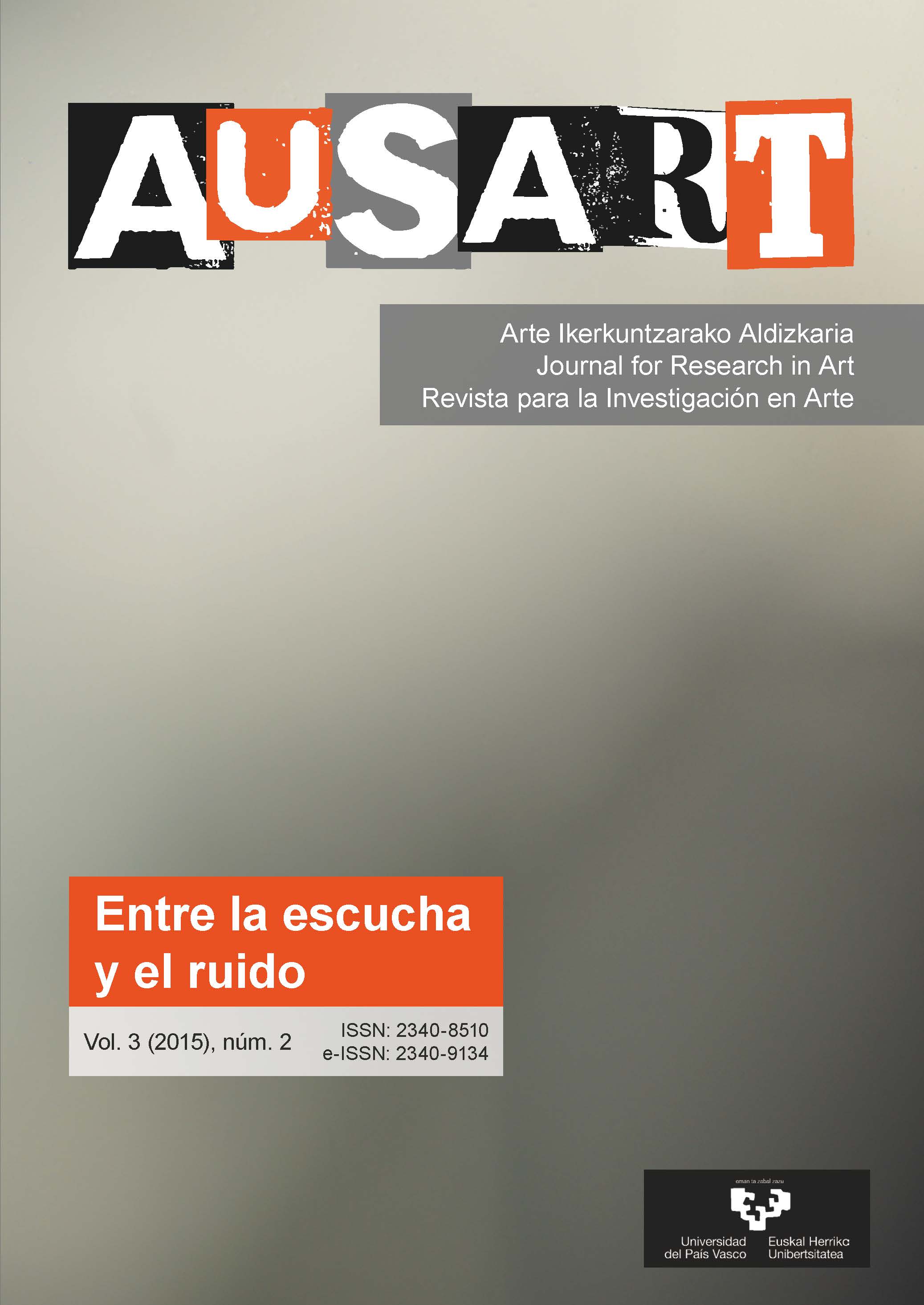 Portada AusArt vol. 3, número 2 (2015)